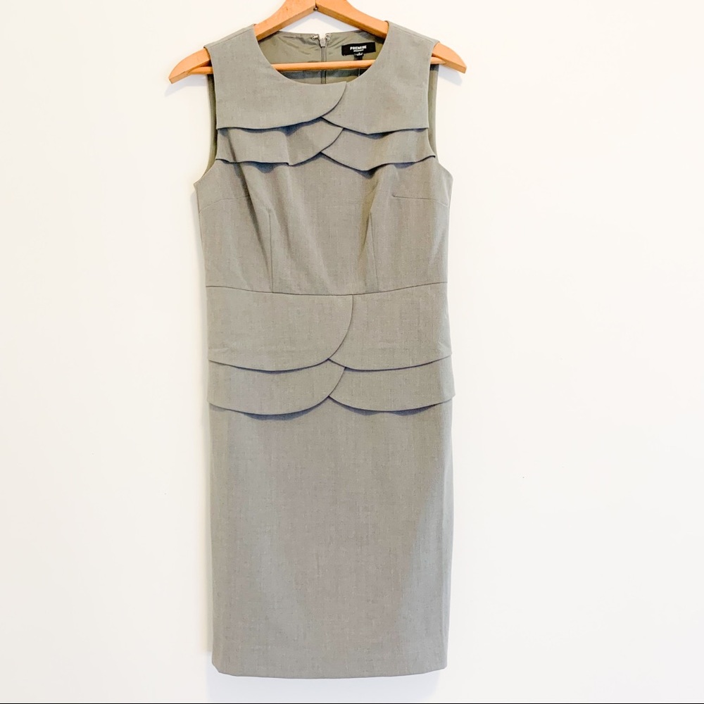 NWT Premise Grey Professional Dress Fitted Size 2